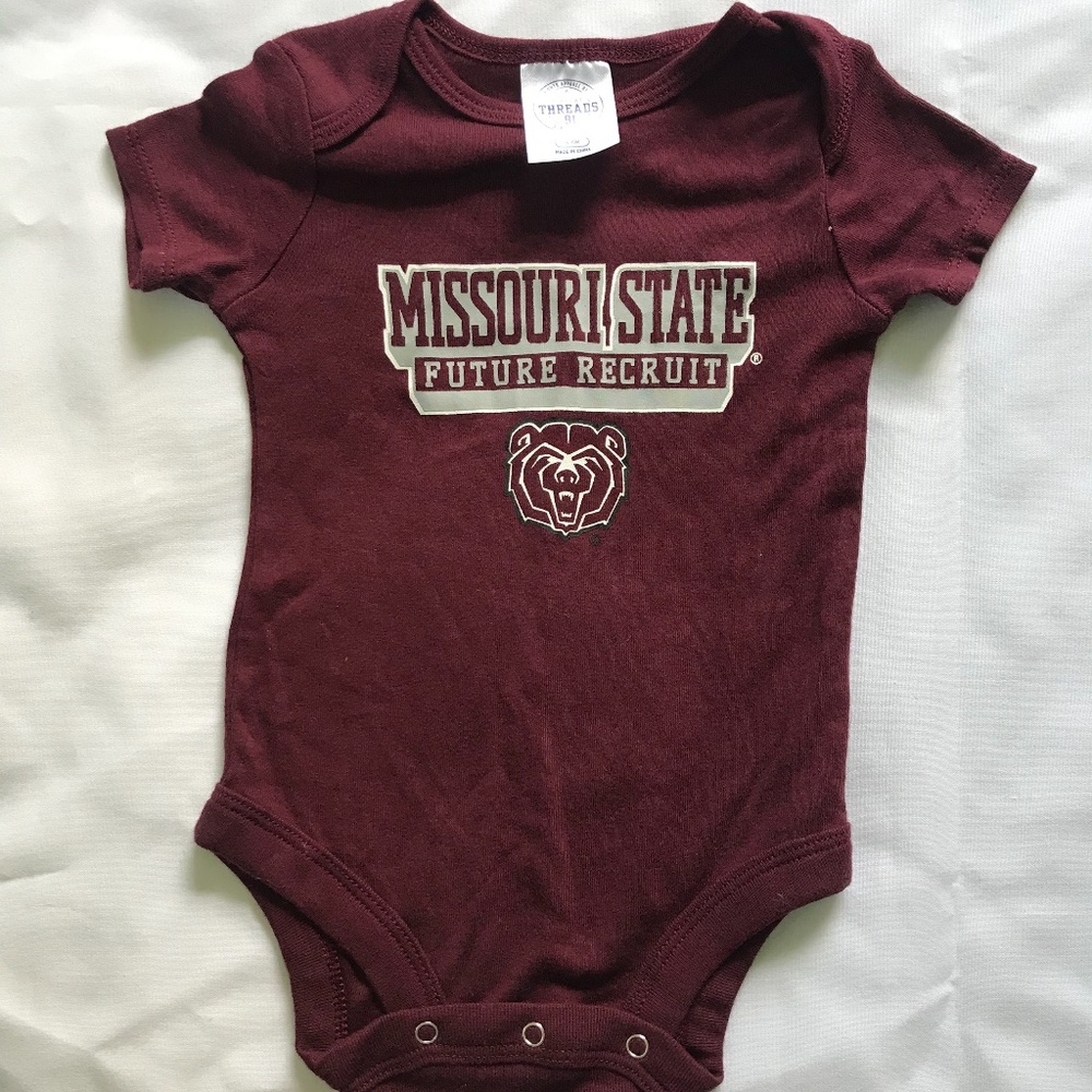 Missouri State Onesie 3-6 Months